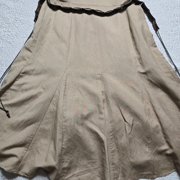 Kasper Linen Blend Short Sleeve Midi Dress Size 12 - Picture 12 of 16